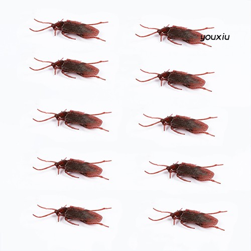 Bộ 10 đồ chơi mô hình con gián dùng cho trang trí Halloween