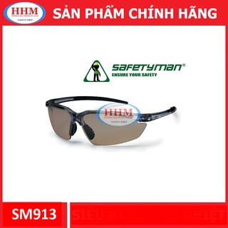 Kính bảo hộ Safetyman SM913 - màu trắng tráng bạc