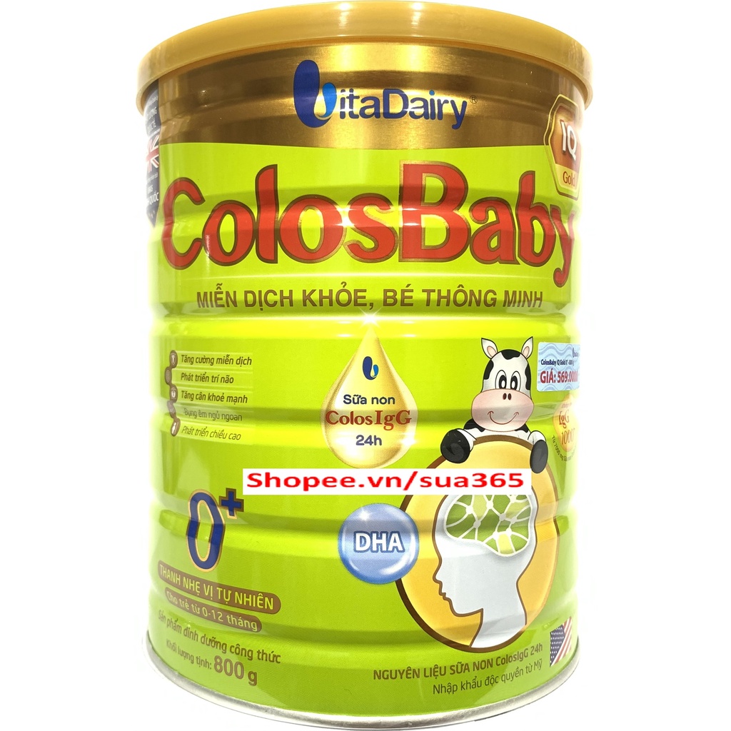 Sữa Colosbaby IQ Gold 0+_800g [Date mới nhất]