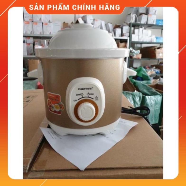 ⚡  Nồi nấu cháo Chefman 2.5 lít CM-520 - Nồi hầm xương, Nồi kho cá, Nồi nấu chè