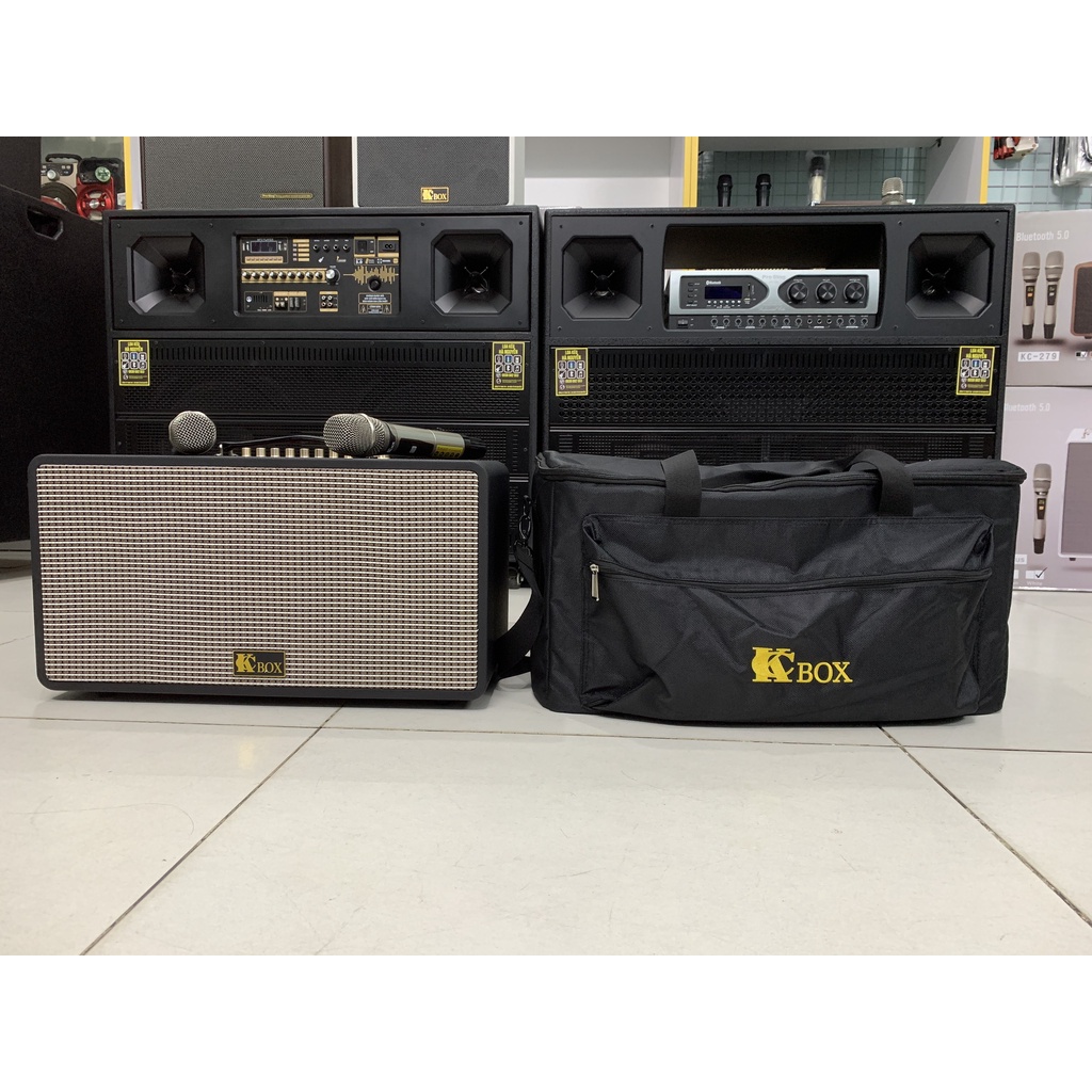 Loa Kéo Xách Tay Di Động KCBox KC 279 Chính hãng, Bảo Hành 12 Tháng, Đủ 2 Màu Nâu, Đen