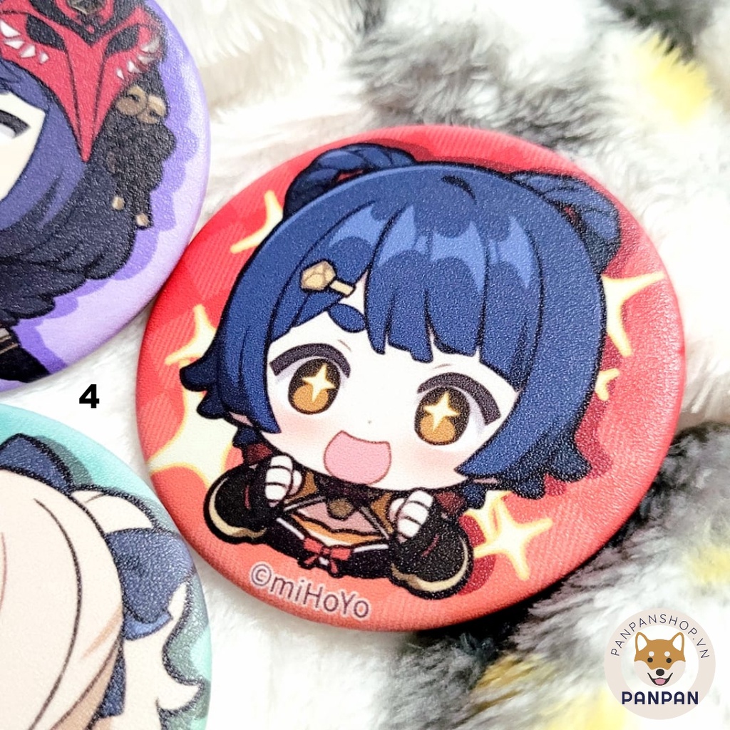 Huy Hiệu Genshin Impact Chibi 2