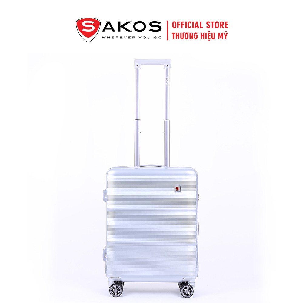 Vali Kéo Nhựa Du Lịch SAKOS TEMPO - Size M/ 24inch/ Ký Gửi (Trung) - Khóa TSA - Nhựa PC