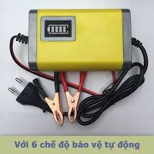 Bộ Sạc Ắc Quy Thông Minh Tự Ngắt 12V 7AH đến 20AH Máy Sạc Ắc Quy Xe Máy ô tô