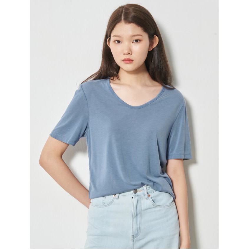 Áo thun nữ 8 sec0nds cổ tim. HA2019 (nhiều màu)