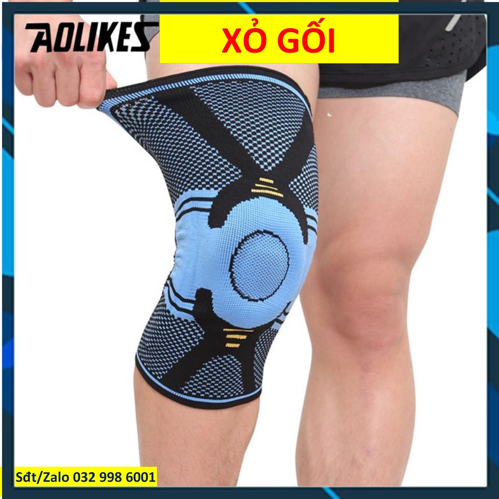 Bó gối thể thao, băng gối bảo vệ đầu gối chính hãng Aolikes chinhhang