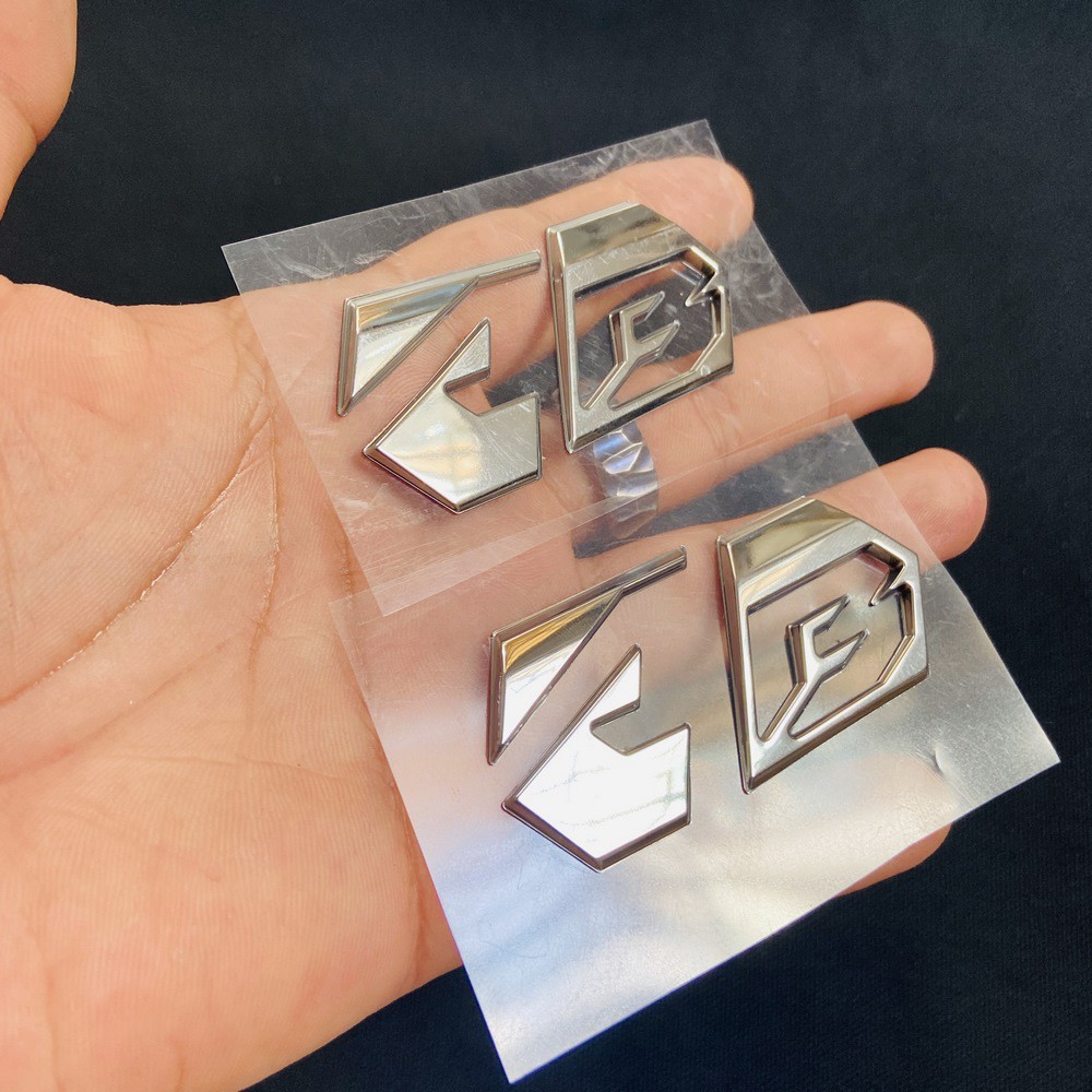 [GIÁ GỐC] TEM DÁN LOGO AB 2020 MẪU MỚI NHẤT THEO XE SIÊU ĐẸP (MÀU BẠC)