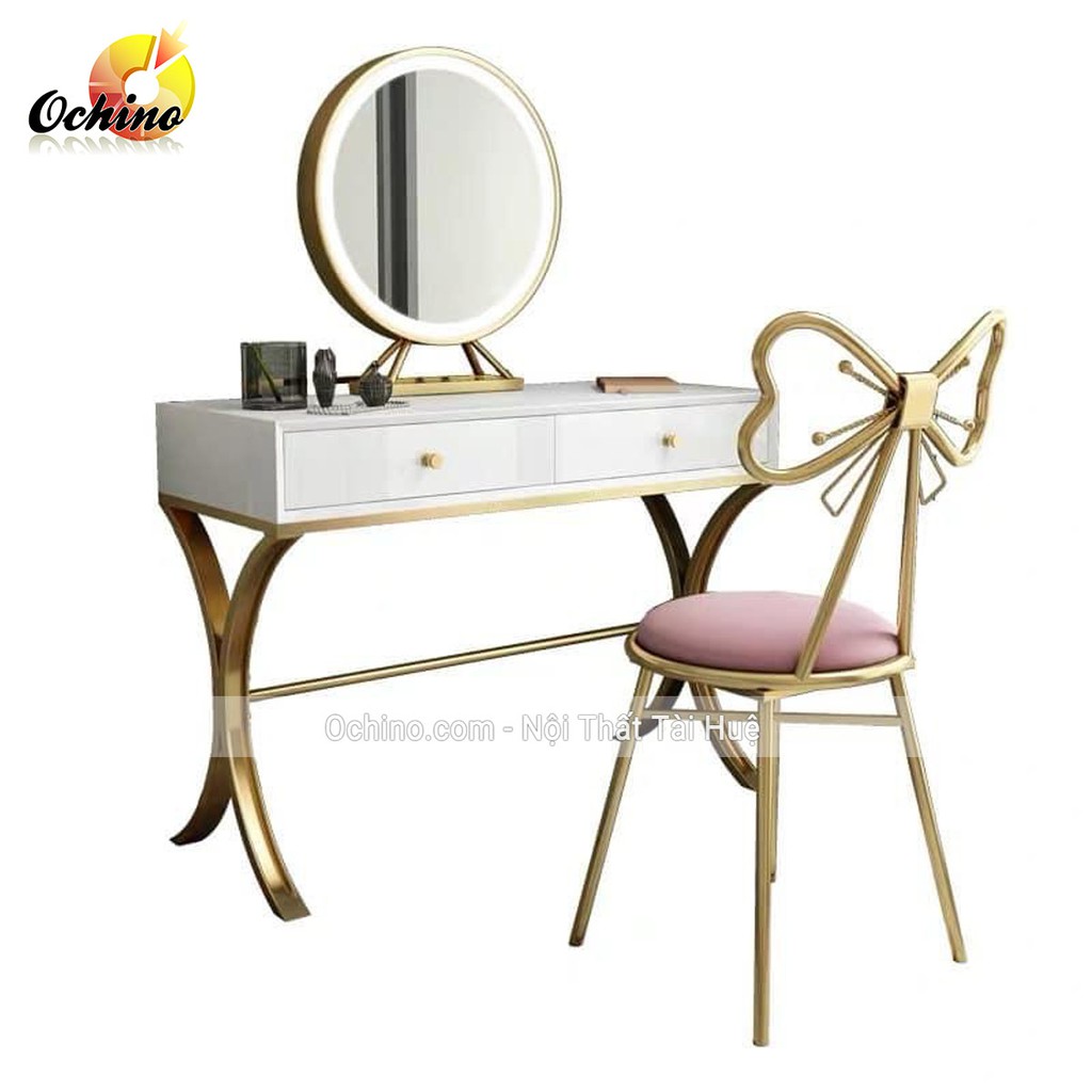 Bàn Trang Điểm HÌnh nơ Xinh đẹp ( hàng có sẵn)