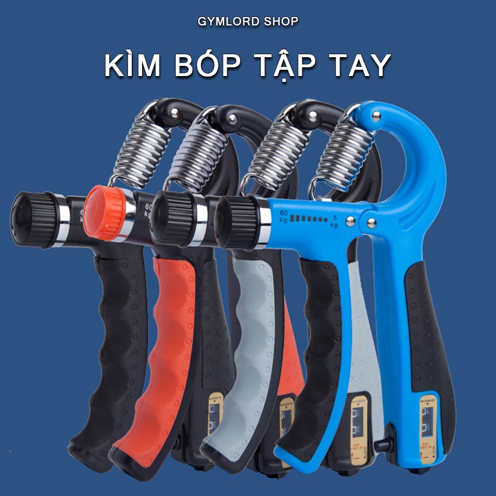 [BẢO HÀNH] Kìm Bóp Tập Tay Xịn, Kìm R Có Đếm Số, 5-60KG