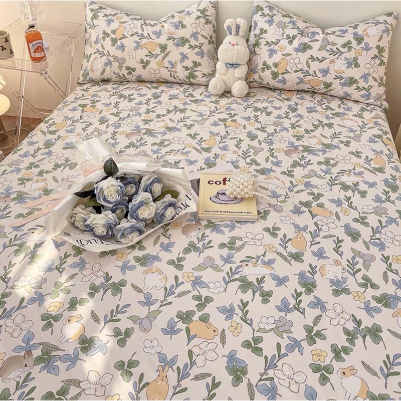 Ga Và 2 Vỏ Gối Cotton Living Chất Siêu Mềm Mát,Thấm Hút Mồ Hôi,Mẫu Đa Dạng Đủ Kích Thước