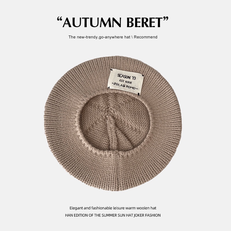 Mũ Beret Len Dệt Kim Phong Cách Thời Trang Hàn Quốc Dành Cho Nữ