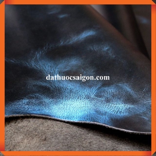 10 Pia da pullup wax cao cấp màu xanh dương thương hiệu Da Thuộc Sài Gòn