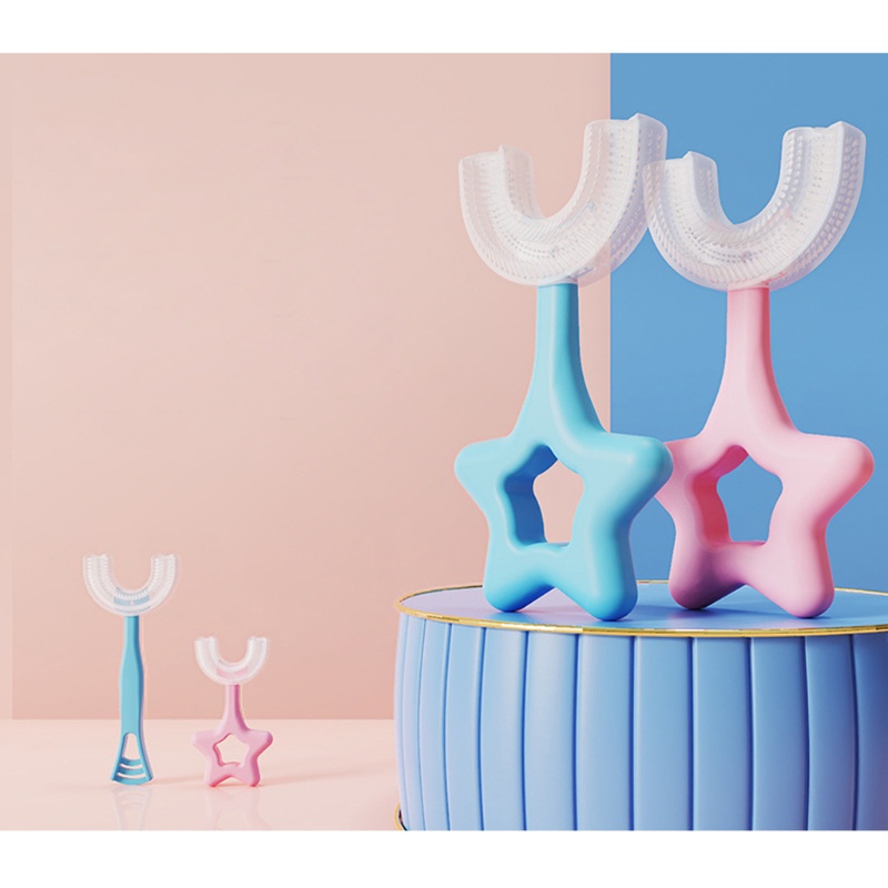 Bàn Chải Đánh Răng Silicone Hình Chữ U Cho Bé