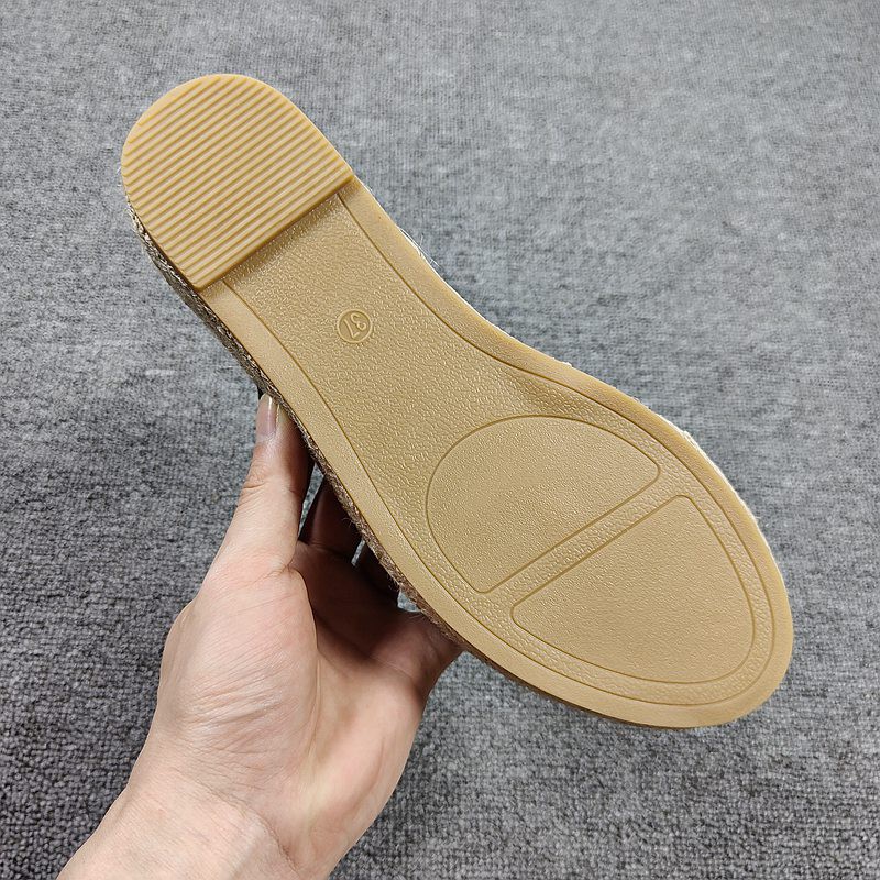 [ORDER] giày sandal cói bít mũi đế bánh mỳ 4cm xuất khẩu mẫu mới 2021