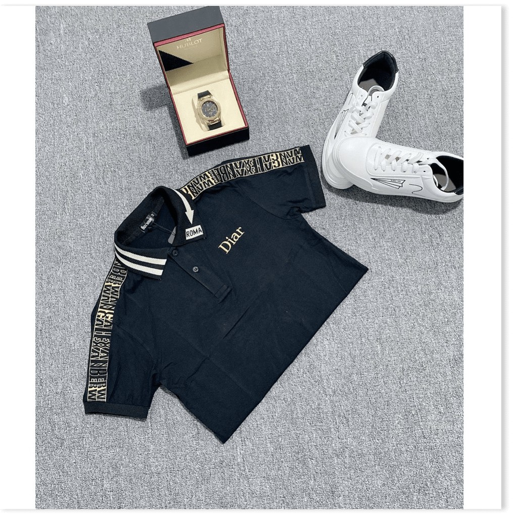 ❤ Áo Thun Nam Ngắn Tay Có Cổ Bẻ Polo Thêu LoGo HP