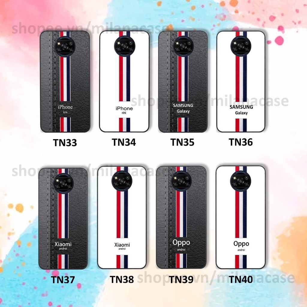Ốp Xiaomi Poco X3 / Poco X3 Pro in giả da phong cách thể thao, cá tính, thời trang