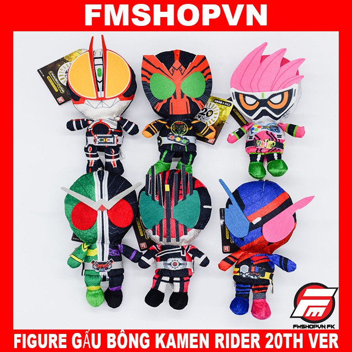 [FMSHOPVN] FIGURE GẤU BÔNG KAMEN RIDER 20TH VER (DECADE DOUBLE W FAIZ EX_AID BUILD OZU OOO) MÔ HÌNH NHÂN VẬT