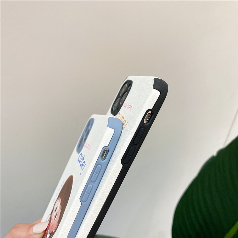 ốp điện thoại Silicone Họa Tiết Hình Cô Gái Thời Trang Cho Iphone 11 12 Pro Max X Xr 6 7 8 6s Plus Xs Max Se 2020 | BigBuy360 - bigbuy360.vn