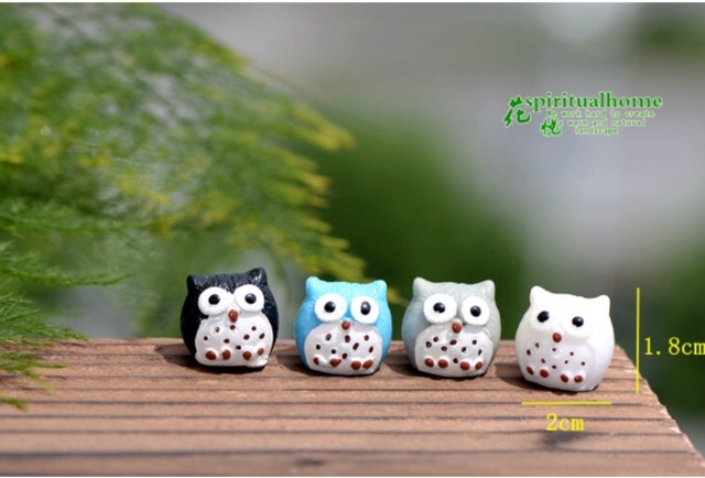 Cú Mèo Mini 1,8cm - Trang Trí Tiểu Cảnh Sen Đá