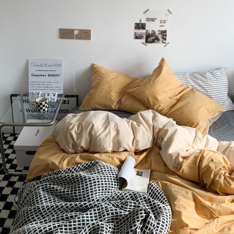 Set Bộ Vỏ Chăn Ga Cotton TC, Chất Cotton Mềm Mát - Nhiều Màu Sắc (shinbedding)