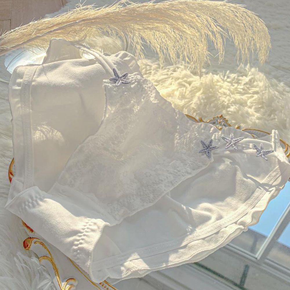 Quần Lót Cotton Lưng Vừa Họa Tiết Ngôi Sao Lấp Lánh Thời Trang Cho Nữ
