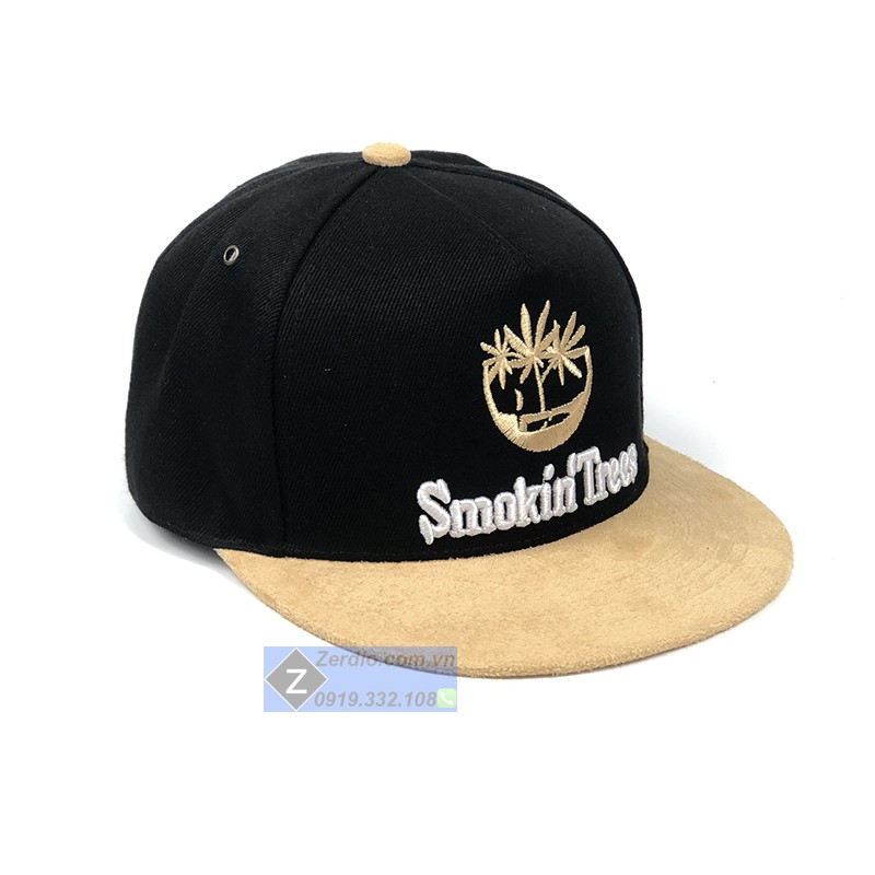 Mũ snapback Smokin đen đẹp, phong cách hiphop cho cả nam và nữ