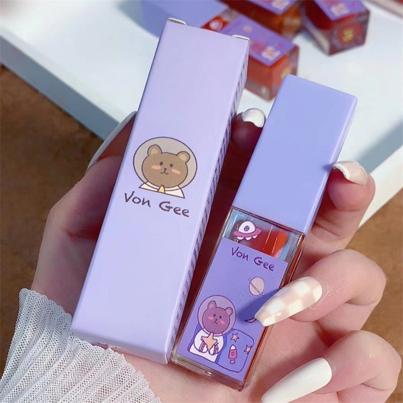 Abpopa VONGEE® Son Kem Màu Lì Lucidly Cosmic Fantasy Mịn Như Nhung Chống Nước Không Dính Cốc Không Phai Màu Cho Học Sinh