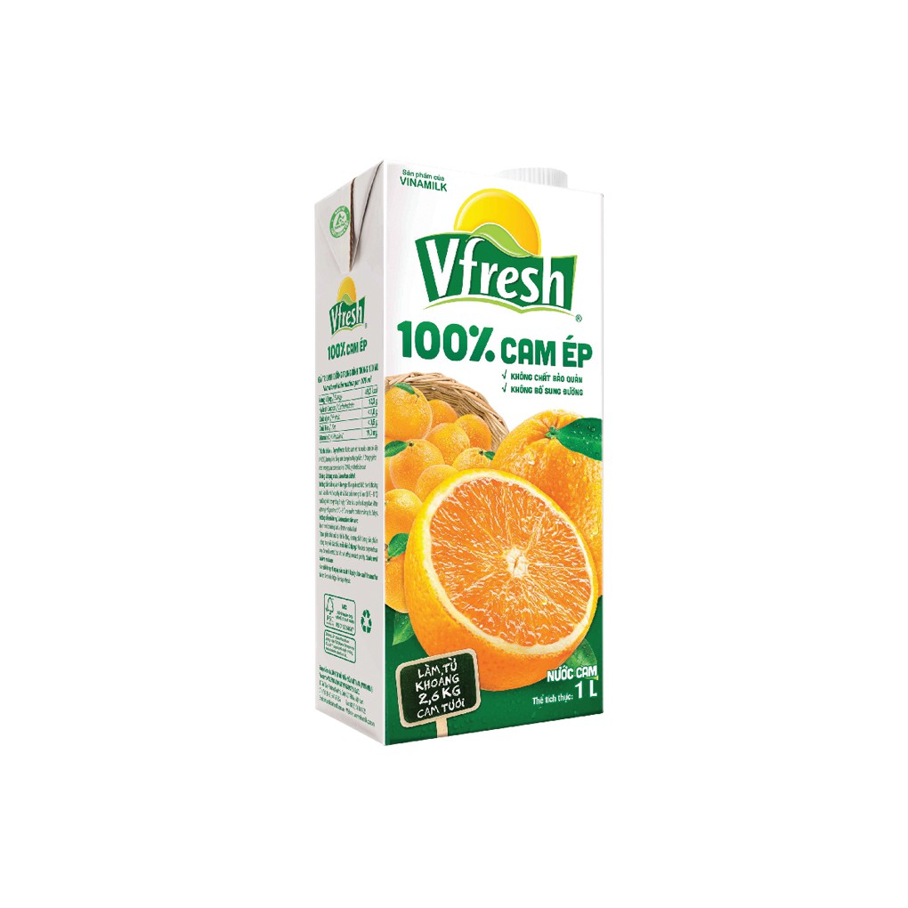 1 lít Nước ép Cam Vfresh