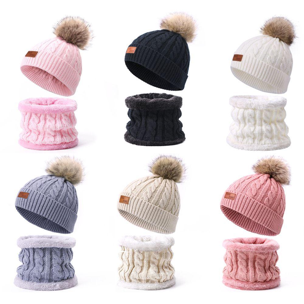 SUSANS Mũ Len Beanie Có Quả Bông Cho Bé Trai Và Bé Gái