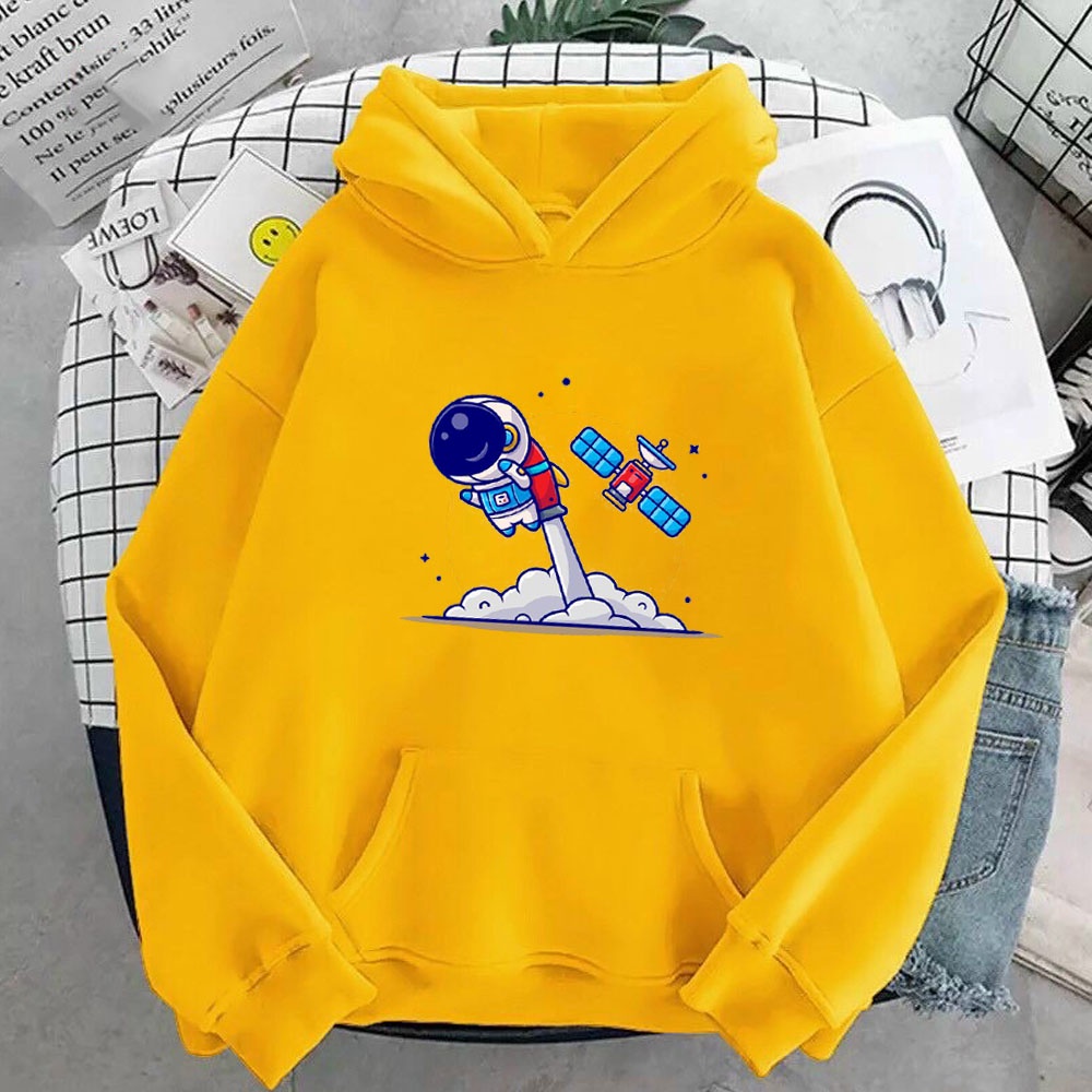 Áo Hoodie nam nữ in hình Phi Hành Gia cực đẹp, chất nỉ dày dặn, hợp làm áo cặp AnNgo - DS158