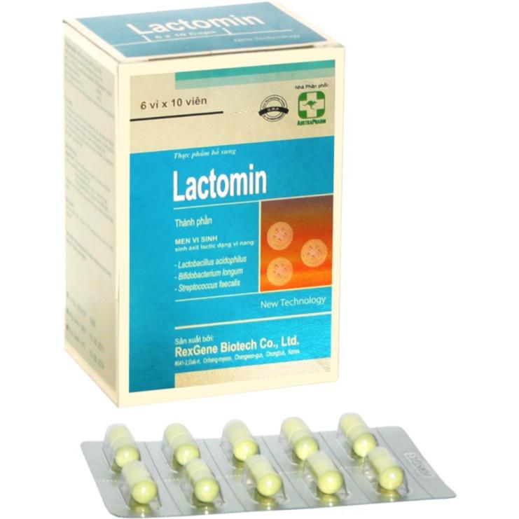 Lactomin - Hỗ trợ giúp làm giảm các triệu chứng rối loạn tiêu hóa (6 VỈ)