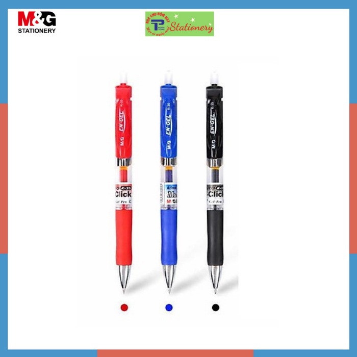 Bút ký, bút gel nước siêu trơn M&G K35 ngòi 0.5mm mực đều viết đẹp hàng chính hãng