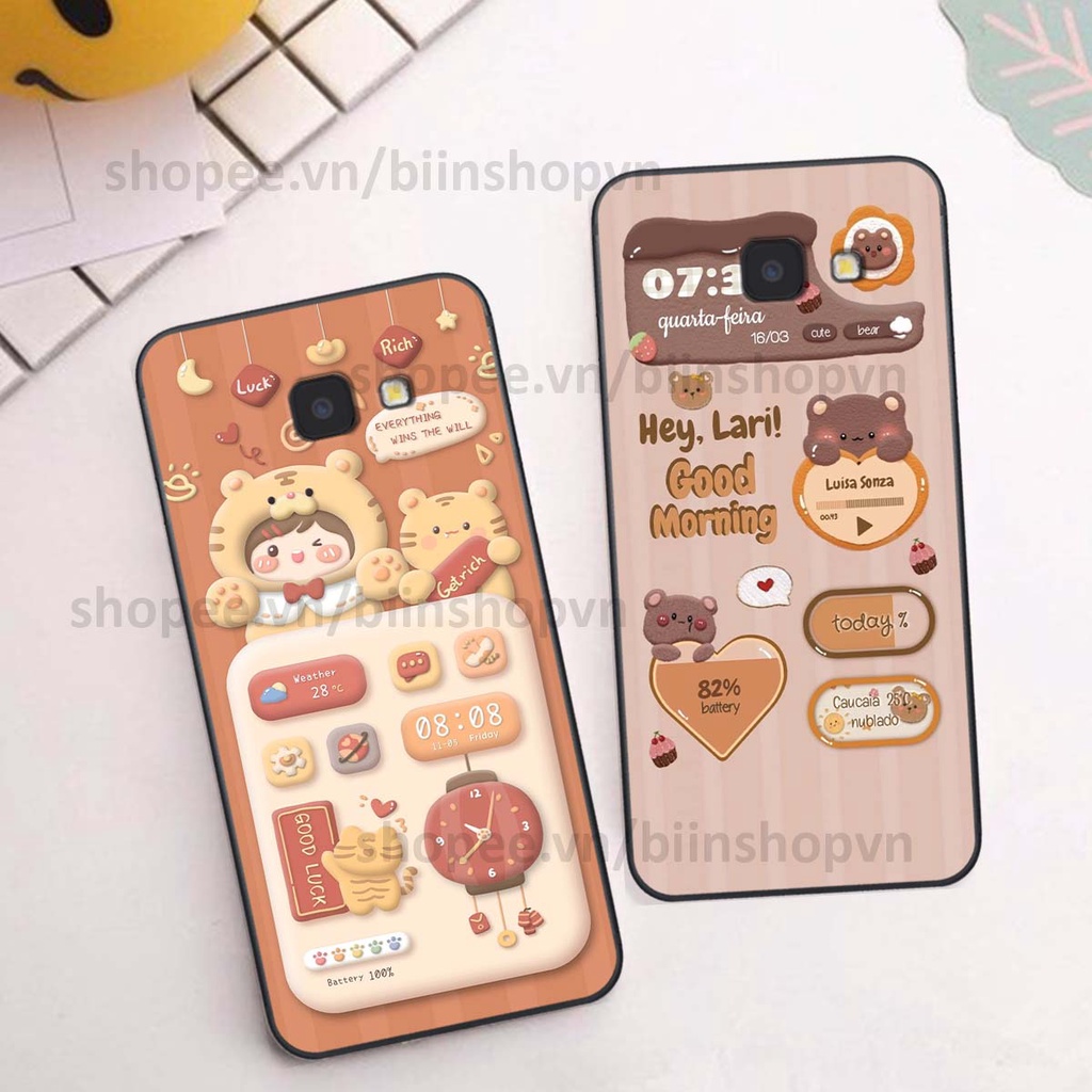 Ốp Samsung J4 Plus / J4 Core / J4+ in 3D icon gấu nổi siêu xinh, siêu đáng yêu, cá tính phong cách