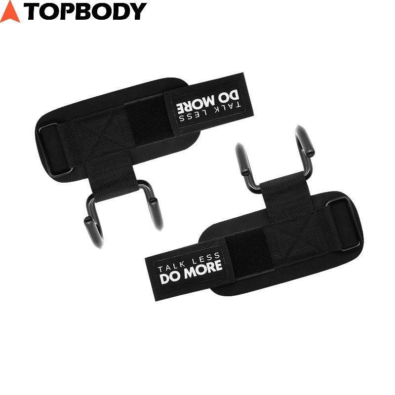 Găng tay tập xà có móc hỗ trợ kéo xà đơn, Deadlift, gym TOPBODY [1 ĐÔI]-DAMOC