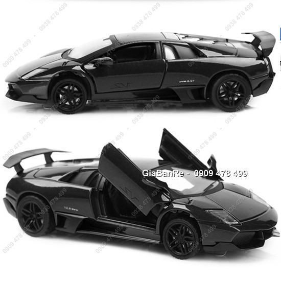 Xe Mô Hình Kim Loại Lambo Murcielago Tỉ Lệ 1:32 - Mz - Đen - 9755.3