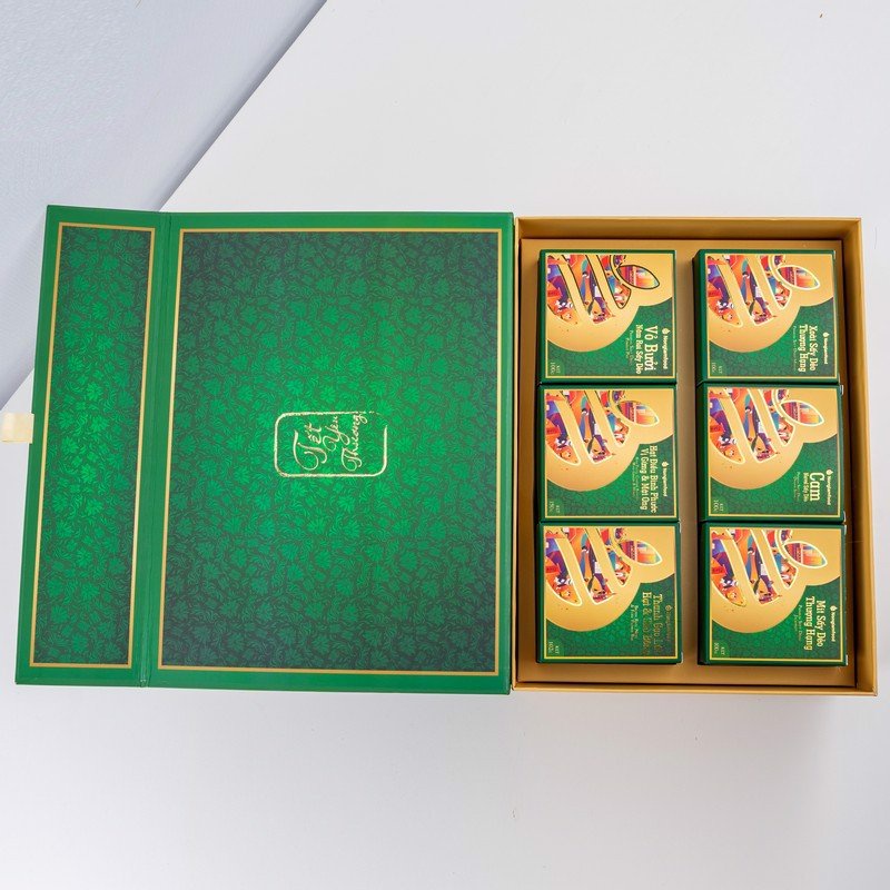 Hộp quà Tết An Khang Nonglamfood cao cấp hoa quả sấy, hạt dinh dưỡng, ngũ cốc tặng gia đình, cơ quan | BigBuy360 - bigbuy360.vn