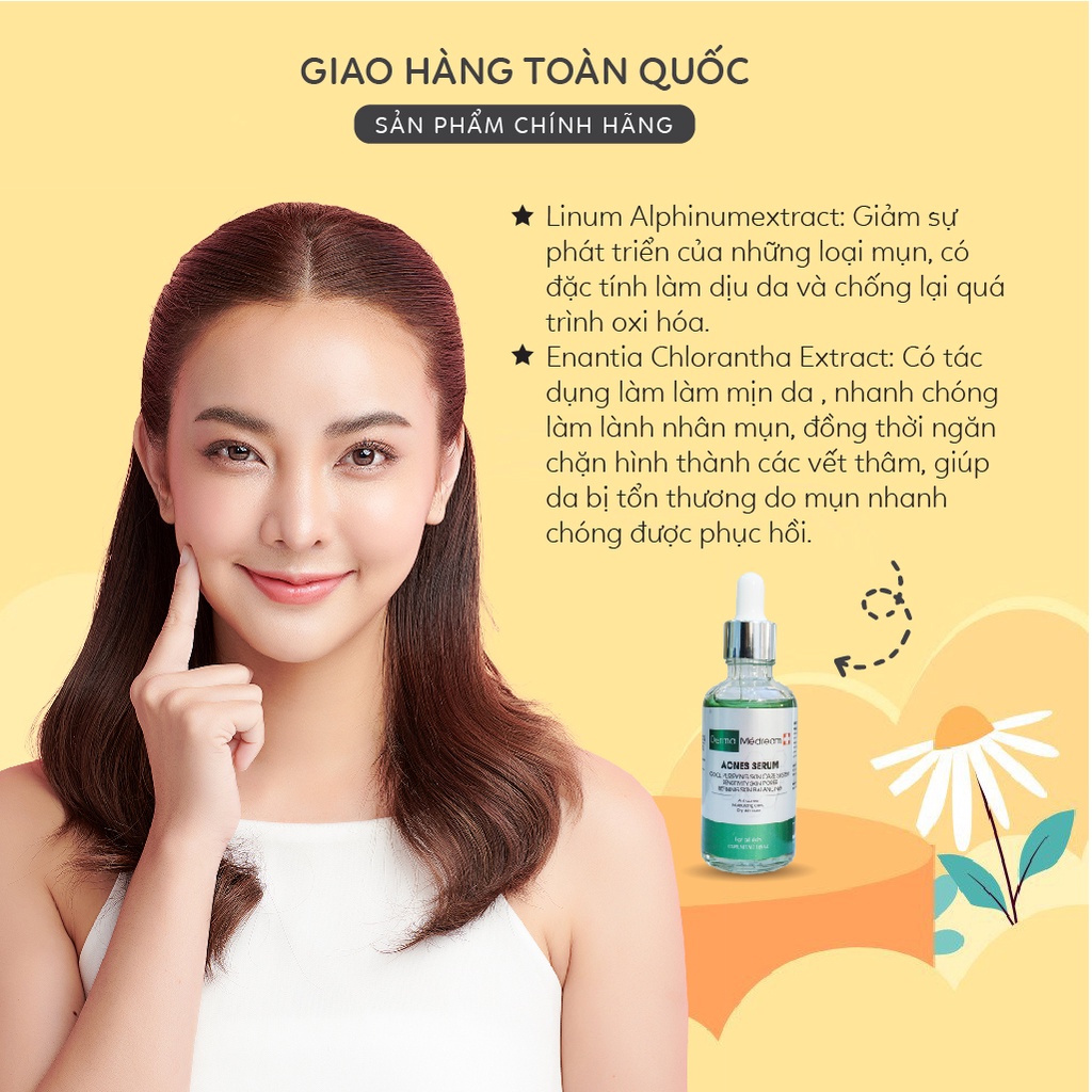 Serum Se Khít Lỗ Chân Lông Acnes Derma Me'Dream, Serum Ngừa Mụn Đầu Đen - Chai 50ml