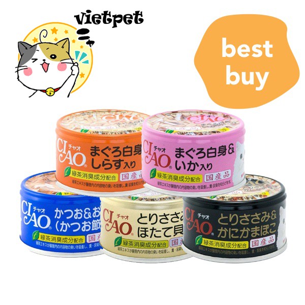 🧧[SALE TẾT] 🧧 Pate Ciao Cho Mèo (85g) - NK Thái Lan (ngon giá rẻ, dành cho mọi giống mèo & mọi lứa tuổi)