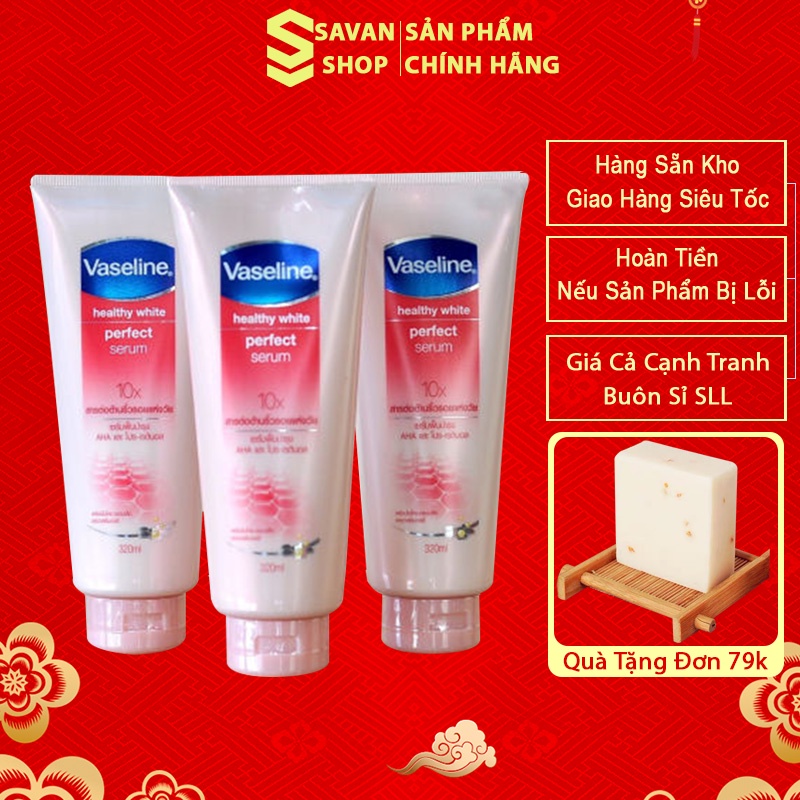 Sữa Dưỡng Thể Vaseline Healthy White Serum 10X Thái Lan - 330ml