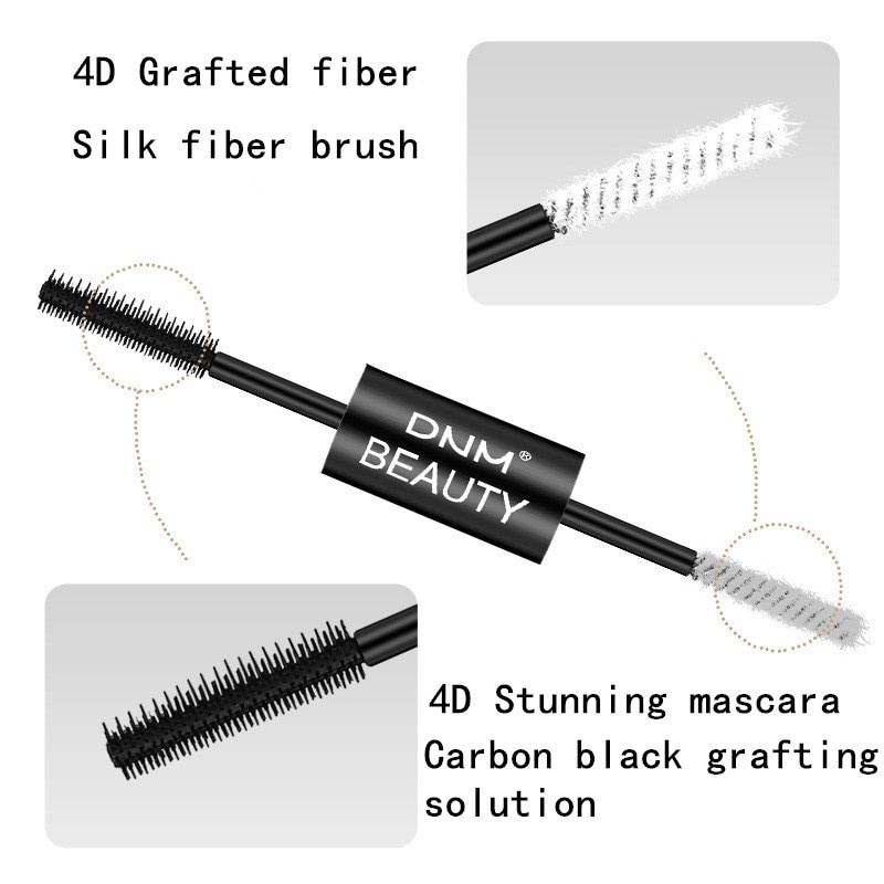 [Hàng mới về] Mascara sợi tơ 4D 2 trong 1 làm dài và cong mi chống thấm nước