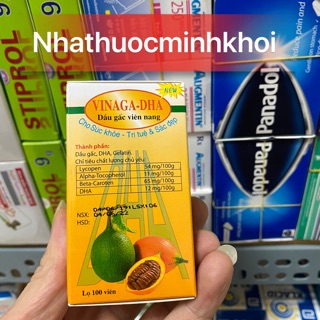 DẦU GẤC VINAGA DHA,GIÚP SÁNG MẮT,ĐẸP DA (sản phẩm này ko phải là thuốc không có tác dụng thay thế thuốc chữa bệnh)