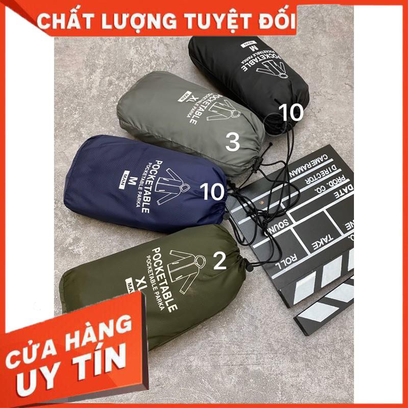 Giá Đặc Biệt - Áo Gió Nam Hai Lớp Chống Nước - Gió Vân Nổi - Big Size - Túi Đựng kèm