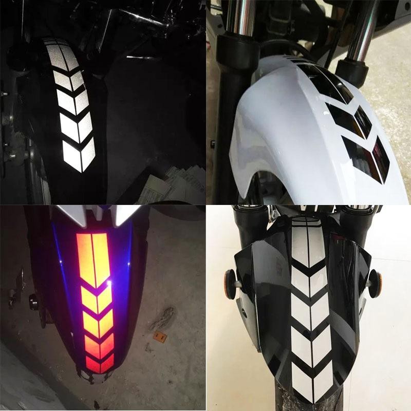 Decal Mũi tên phản quang dán chắn bùn xe máy