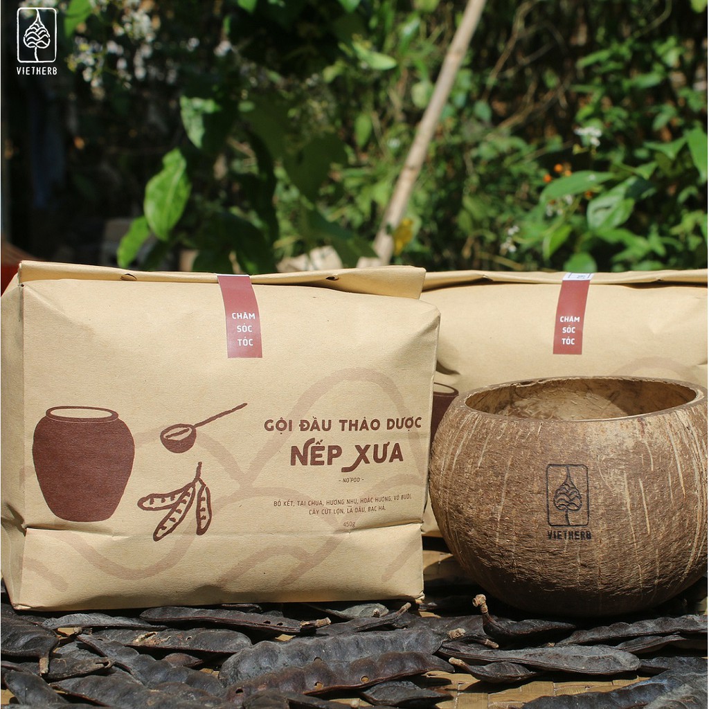 GỘI ĐẦU THẢO DƯỢC NẾP XƯA 450g  - VietHerb