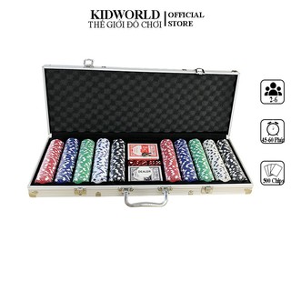 Bộ Vali Thiếc Chip Poker Cao Cấp, Bộ Thẻ Bài Texas Hold'em Poker