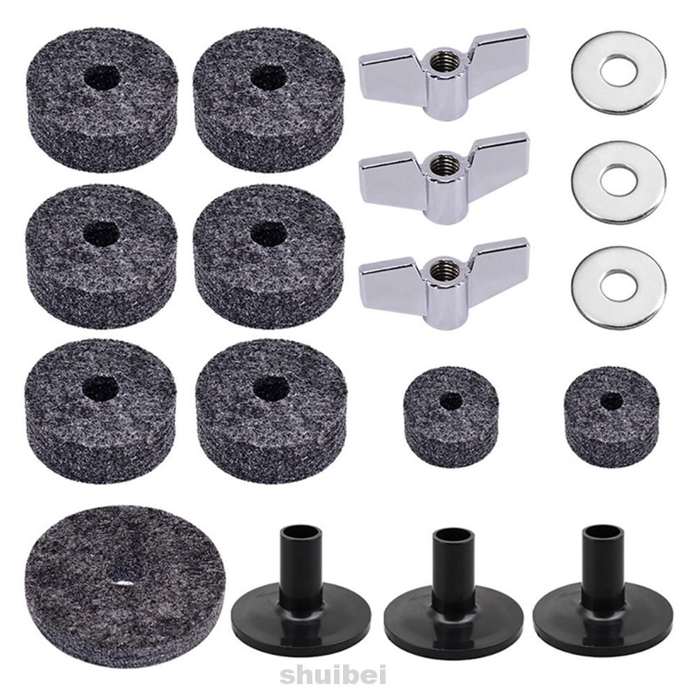 23pcs/kit Musical Instruments Non-Slip Replacement Parts Hardware Protection Scratchproof Washer Sleeves Cymbal Felt