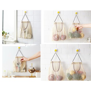Giỏ lưới đựng hành tỏi rau củ