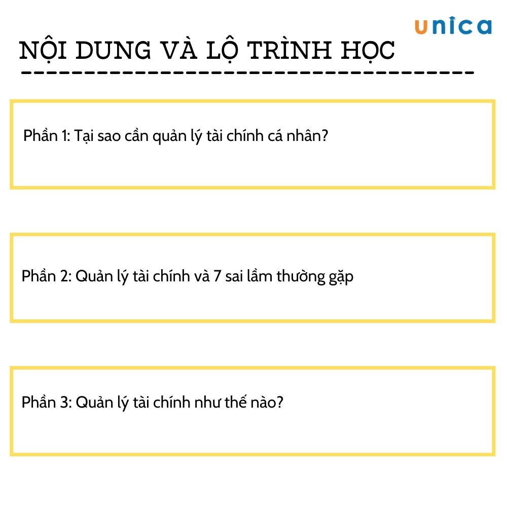 Khóa Học Quản Lý Tài Chính Làm Chủ Tiền Của Bạn , Gv Chu Quang Minh Unica