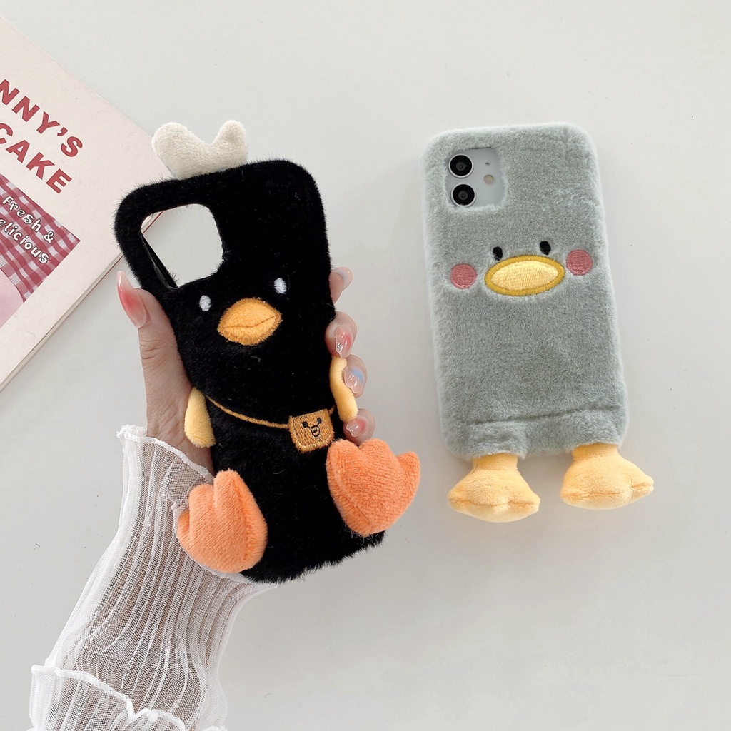 Ốp điện thoại TPU mềm hình chú vịt thích hợp cho Iphone 12 11 pro max xs max xr x 7 8 plus