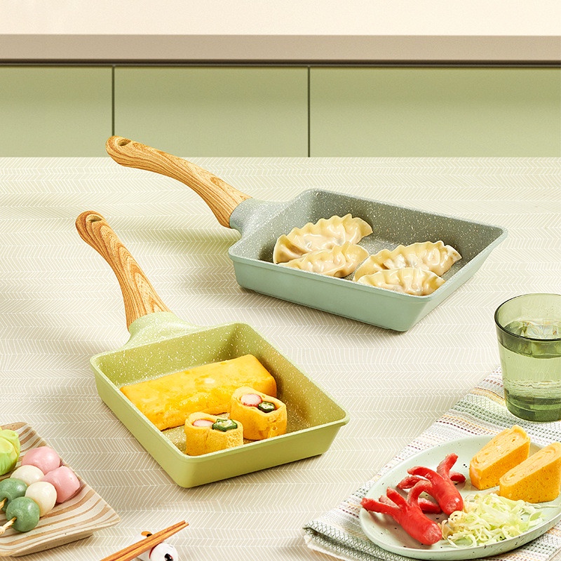 Chảo Chống Dính Màu Đen Chiên Trứng Tiện Lợi Cho Nhà Bếp